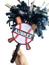 Baseball Noise Maker PomPom Stick Softball Game Day Signs Sport Mom Sign